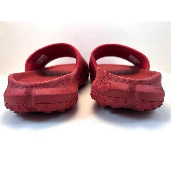 Under Armour‎ UA Slides Collegiate Athletic University of Wisconsin Red W Shoes - Picture 8 of 11